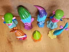 Trolls Mini Figures Lot of 7 DWA Dreamworks Animation – Copper, Smidge, Fuzzbert