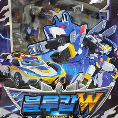 SAMG Metal Card Bot W BLUE COP W – Upgraded Season 2 Police Car Transforming KOR