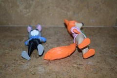 OOAK 3D Printed ZOOTOPIA 2 Judy Hopps Nick Wilde Figure figurine statue set