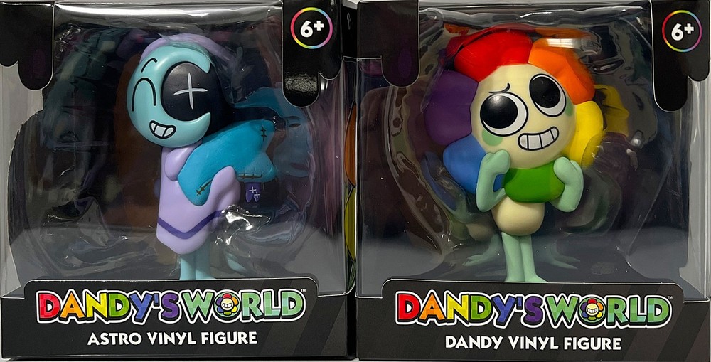 Set of 2 Dandy’s World DANDY & ASTRO 4″ Vinyl Figure by Culturefly BC 2026 NIB