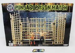 WWE Punjabi Prison Match Playset w/ Batista & Great Khali Jakks Pacific New