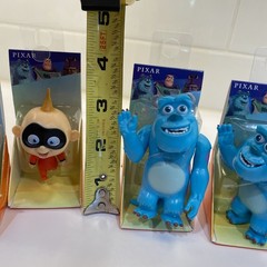 5x Monsters Inc Incredibles Disney Pixar Mini Vinyl Figures New Bday Party Lot!