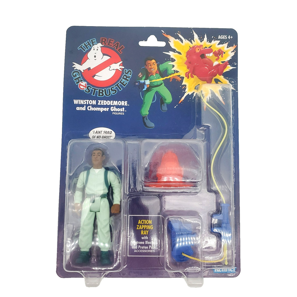 Hasbro The Real Ghostbusters WINSTON ZEDDEMORE Chomper Figure Retro Toy Kenner