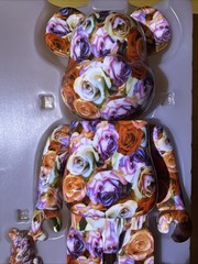 Medicom BE@RBRICK Mika Ninagawa Rose 400% and 100% set Bearbrick