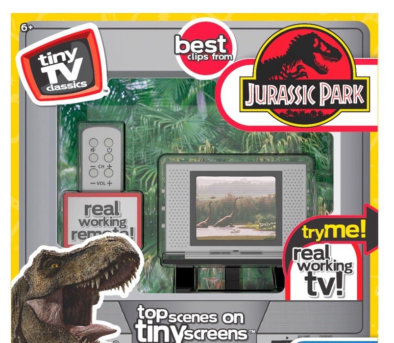 Jurassic Park Tiny TV Classics, Basic Fun! Toys Brand New B11