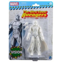 The West Coast Avengers Retro Vision (White) Marvel Legends 6-Inch Cardback Acti