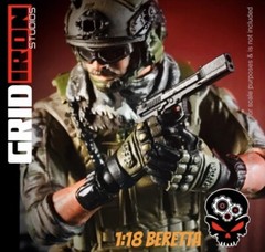 1:18 3-PACK Beretta Pistols For G.I. Joe 3.75” Joytoy Arah 25th Weapons G161