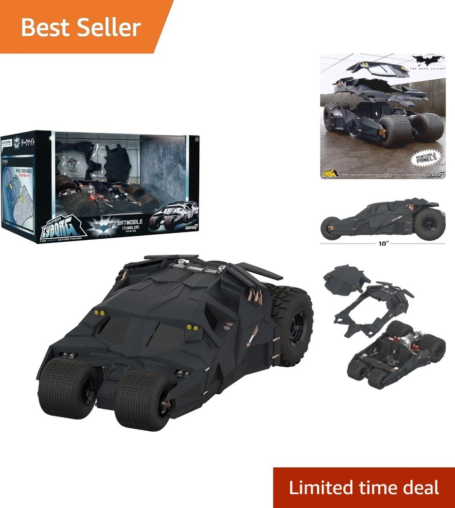 Super Cyborg Batman Batmobile Tumbler – Classic Movie Action Figure Collectible