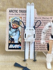 1983 GI Joe SNOW JOB – Nice Figure w/ Ex File Card – 100% Complete – Read