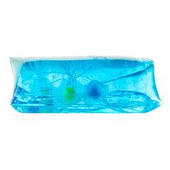 Large Jellyfish Slippery Water Snake Filled w/ Glittery Blue Liquid & Jellyfish
