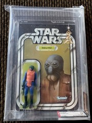 STAR WARS, RARE PINK TUSKS – 1979 WALRUS MAN – GRADED 70+, 21 BACK-B, KENNER MOC