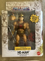 Mattel Masters Of The Universe MOTU He-Man Sketch Book Series Concept Art. 4 Fig