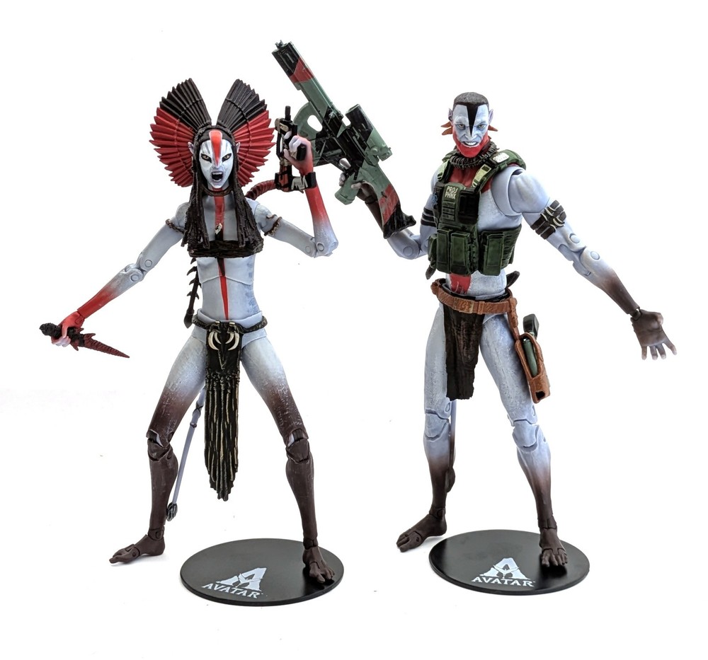 2025 McFarlane Avatar Fire & Ash 7″ Figure Lot Varang & Quaritch (Ash Warrior)
