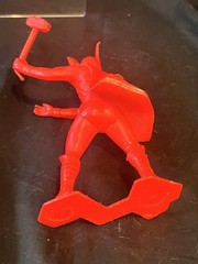 Vintage 1967 Marx Red Thor With Mjoinir 6” Plastic Toy Figure Golden Age Marvel