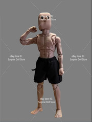 1/12 Notaman NT-0 Male Flexible Body Strong Muscular Square Head 16.5cm Figure