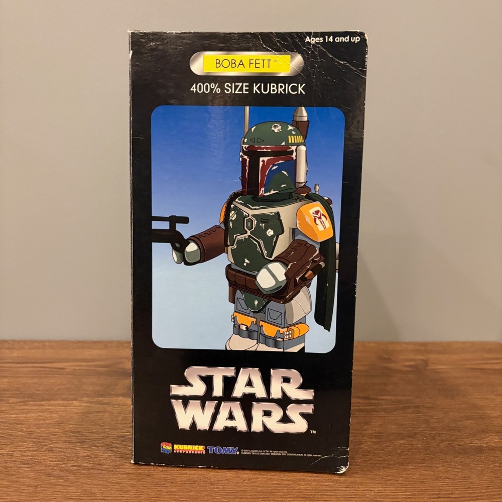 Star Wars Boba Fett 400% Size Kubrick Medicom Toy – Never Opened
