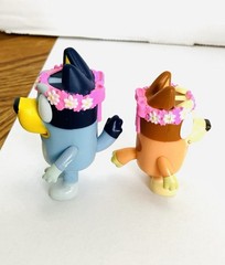 Bluey Wedding Time 3in PVC Figures Lot(4) Bluey Bingo Friskey Uncle Rad Moose