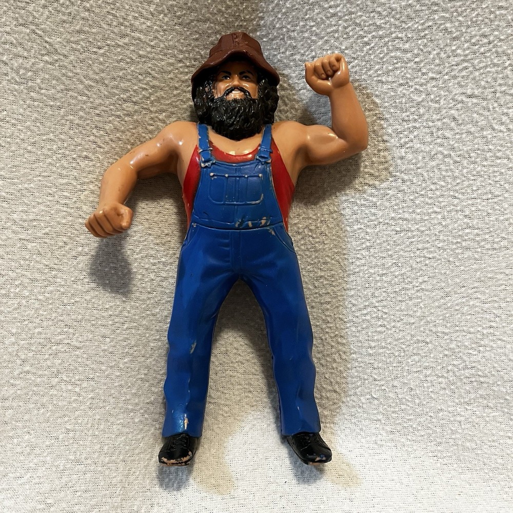 Vintage WWE WWF LJN Superstars Hillbilly Jim Wrestling Figure with Hat