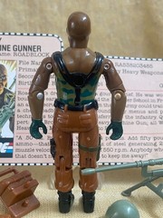 1984 GI Joe Roadblock – 100% Complete w/ VG File Card – Tight – No Cracks