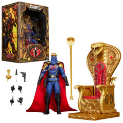 Presale G.I. Joe Classified Hooded Cobra Commander with Throne Set #221 6″ Oct