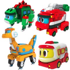Gogo Dino Mini Dinosaur Transform Robot Figures Kids Boy Vehicle Toys Car 3.5″