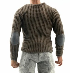 C001-1 1/6 Scale Soldier Elbow Patch Sweater Model for 12″ Figure Doll Toys