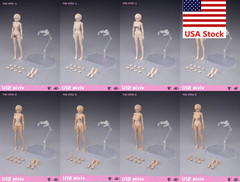 86TOYS T86-ST02-A 1/12 Female Pale Mid Bust Flexible Body 6″Action Figure Dolls