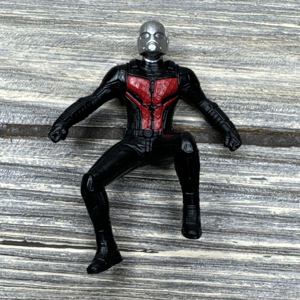 Marvel Avengers Infinity War Ant-Man Plastic Figure Black Suit Silver Helmet