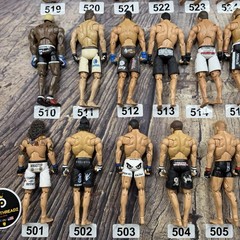 Huge Lot Jakks Pacific UFC Action Figures GSP Rampage BJ Penn Kimbo Hughes