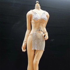 1Set 1:6 Scale Chain Outfit Clothes For Action Figure Body 12″ Female Toys