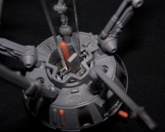 acrylic display stand only for Hasbro POTF Imperial Probe Droid 1996