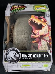Jurassic World Park Primal Hatch T-REX Tyrannosaurus Rex Dinosaur Egg Toy
