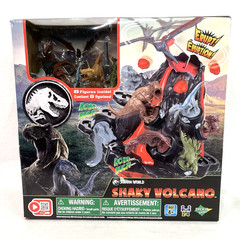 Epoch Games Jurassic World Shaky Volcano Tabletop Game with 8 Dinosaur Figures