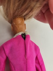 Vintage 1974 Ideal Derry Daring Stunt Figure Doll Pink Jumpsuit White Boots 7”