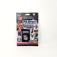 P.A. Sport NFL Sport Stamps 2025 Collection Book Starter Pack – Lot of 85 Packs