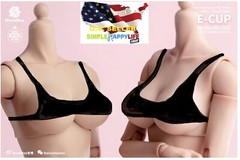 1/6 female E CUP BUST Chest replacement model Worldbox Pale Suntan Figure ❶USA❶