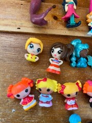 Lot of Mini Vinyl Plastic La La Loopsy & Friends Princess Mermaid Play Figures –