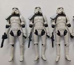 lot of 5 Hasbro Star Wars Stormtroopers action figure w gun 3.75″