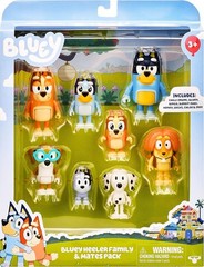 Bluey Heeler Family and Mates Pack – 8 Figures Factory Sealed Toy