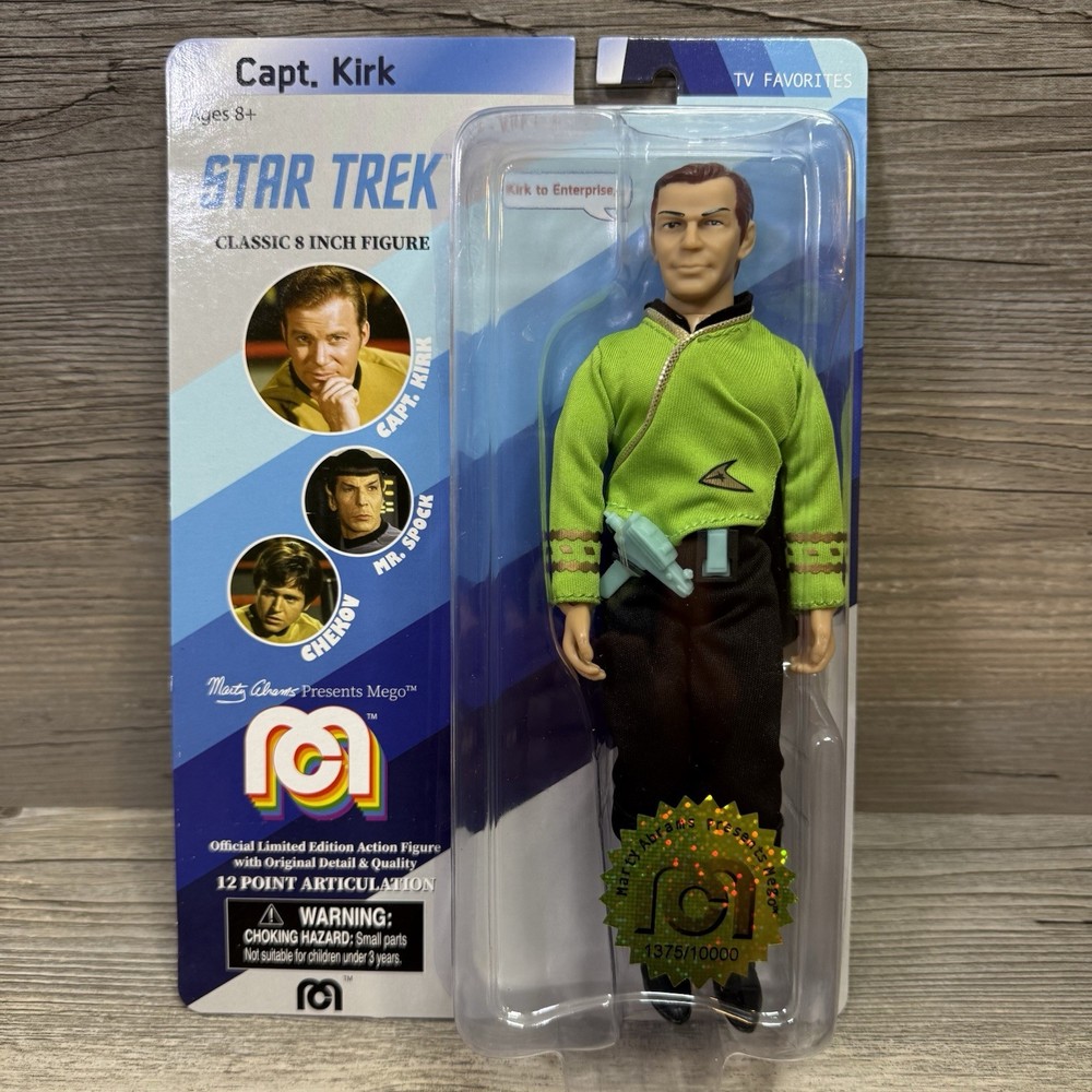Star Trek Capt. Kirk 8″ SEALED Mego Limited Edition Numbered
