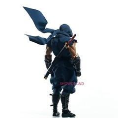1/12 Custom Wired Blue/Red Outfit for Kaiyodo Ryu Hayabusa Action Figure Body