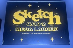 POP MART MEGA LABUBU 400% Sketch The Monsters Kasing Lung Sealed New Authentic