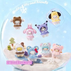 MINISO Sanrio Characters Small Cape Series Plush Pendant Blind Box Toys Gift New