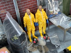 Manipple Studio 1/12 Breaking Bad Walter and Jessie Mezco Style Hazmat Figures