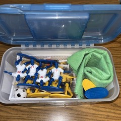 Kaskey Kids Soccer Guys Complete Set Two Teams 23 Figures New pieces Broken Lid