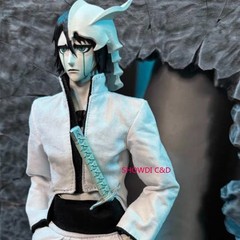 1/12 Painted BLEACH Ulquiorra cifer Head Carving For 6″ SHF Action Figure Body