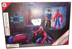 Marvel Spider-Man Crime Lab Play Set w Action Figure 2-Pack Disney Store ToyBox