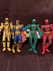 2005 Bandai Power Rangers Mystic Force Talking 4 Ranger Red Green Yellow Solaris