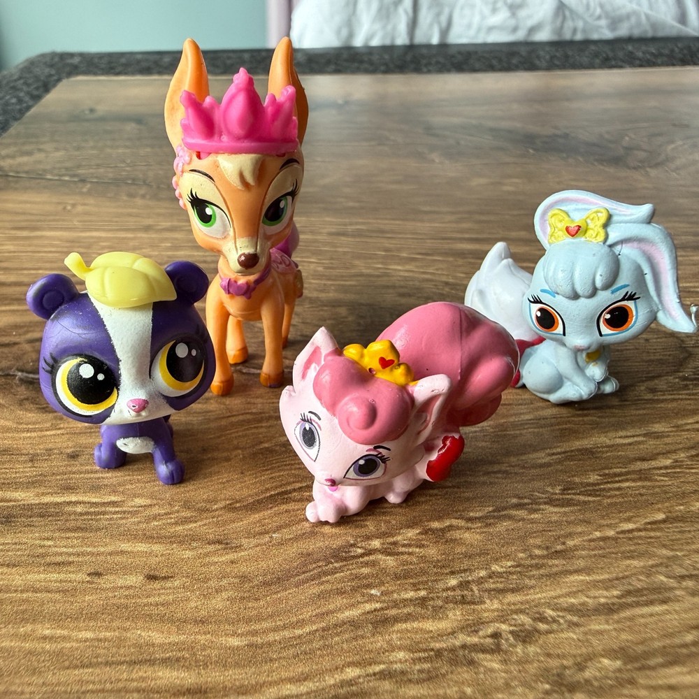 Disney Princess Palace Pets Figure Lot Meadow Beauty Blossom Pumpkin 4pc PVC Toy