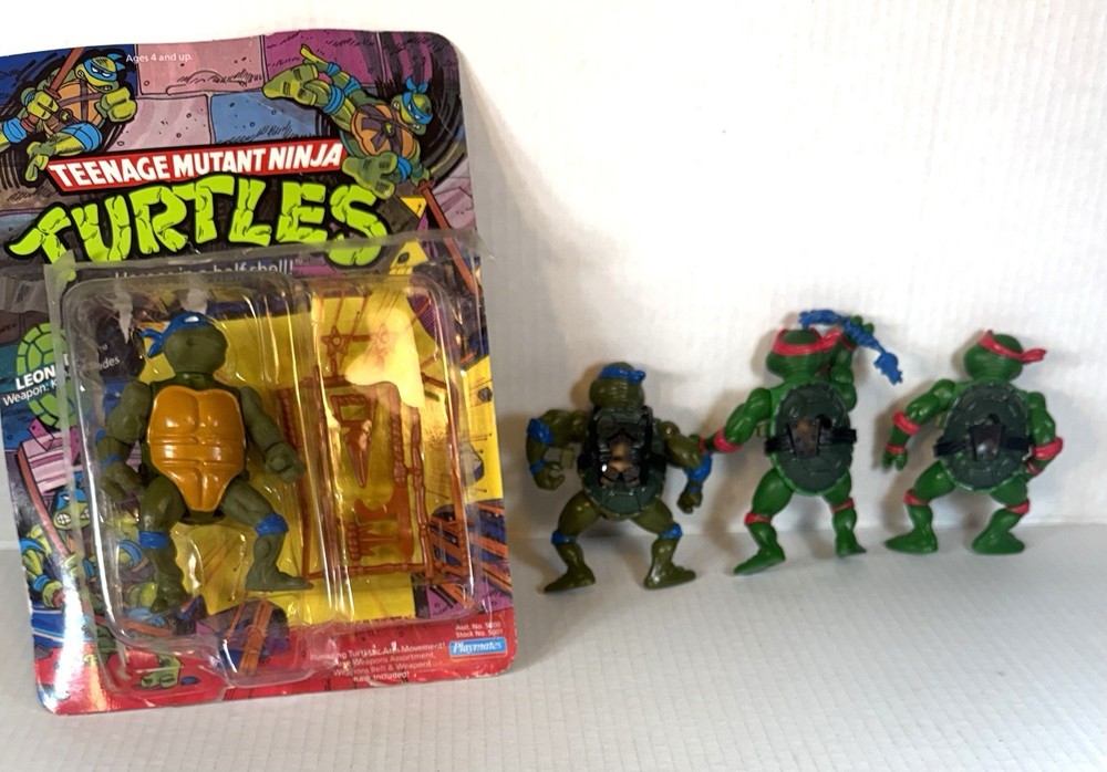 Teenage Mutant Ninja Turtles 4Pcs The 1 On Package Is Opened Selling As Is
